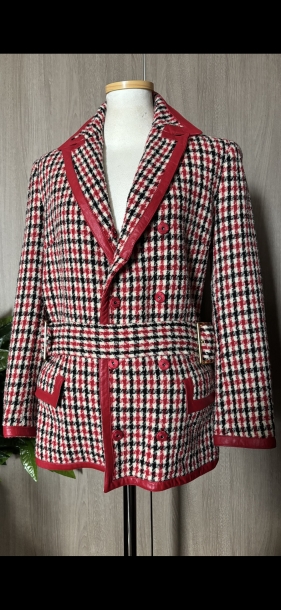 D&G leather trimming jacket