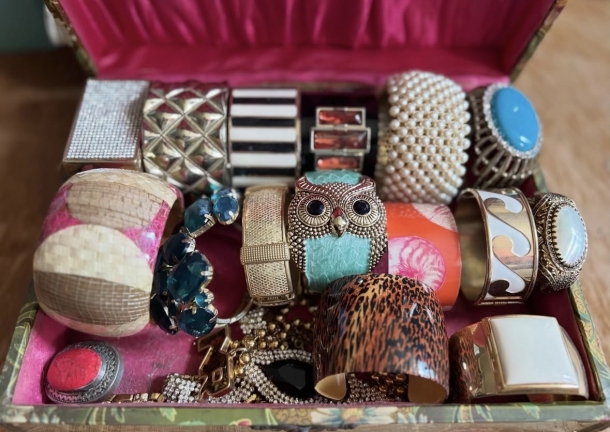 Vintage owl bangle 