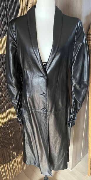 Krizia leather coat