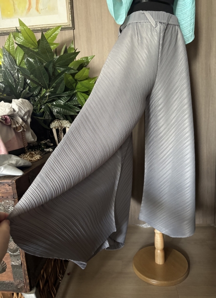 Pleats please wide leg casual pants