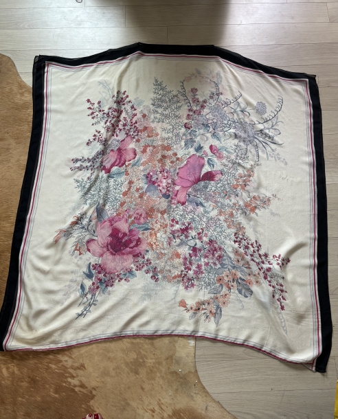 Flower silk dress 