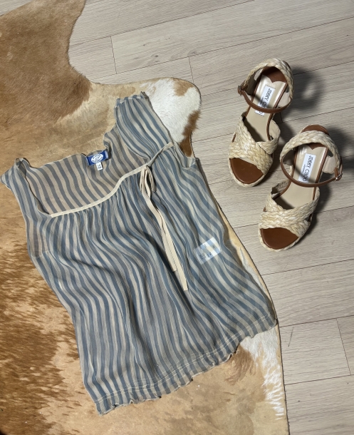 Blue girl bluemarine silk top 