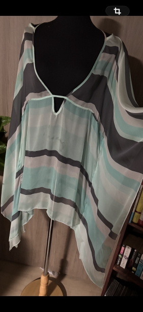 Cookai silk poncho 