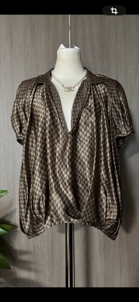 Dries van noten silk top 