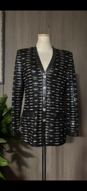 St. John beads cardigan or jacket 