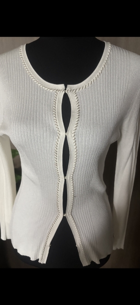 Trusardi white cardigan 