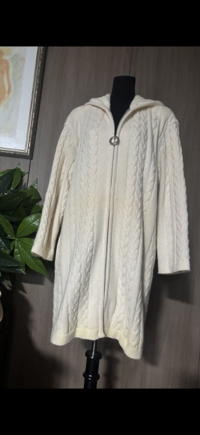 Courrege hood cardigan 