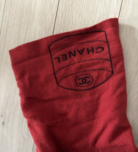 Chanel red turtleneck 