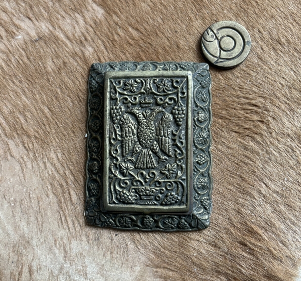 ‘6,70 Antique memo holder