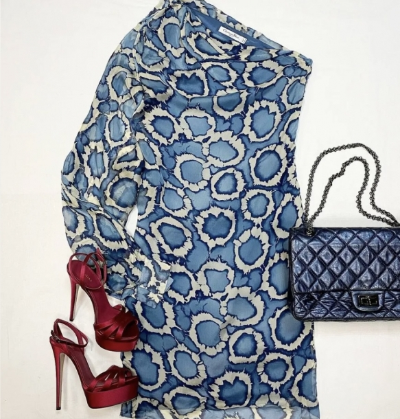 CD one shoulder dress