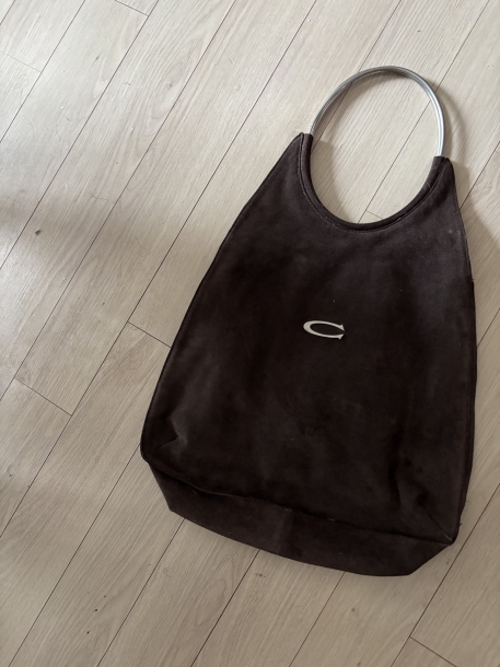 ‘90 Cerruti 1881 suede hobo bag