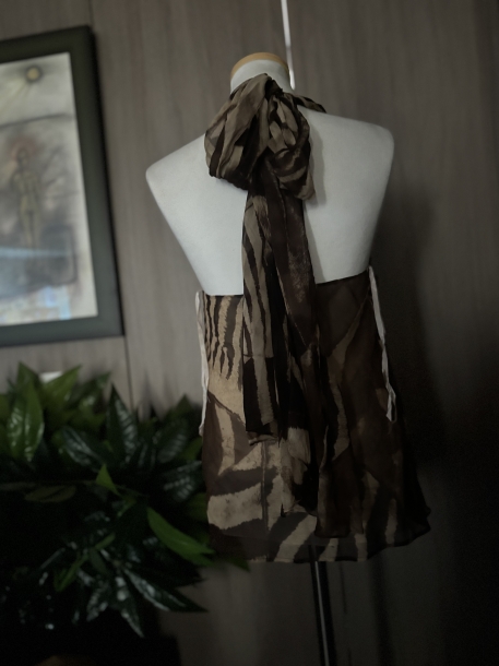 ‘90 Ralph Loren silk halter neck 