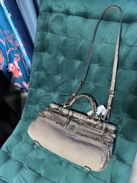 Roberto Cavalli real snake bag 