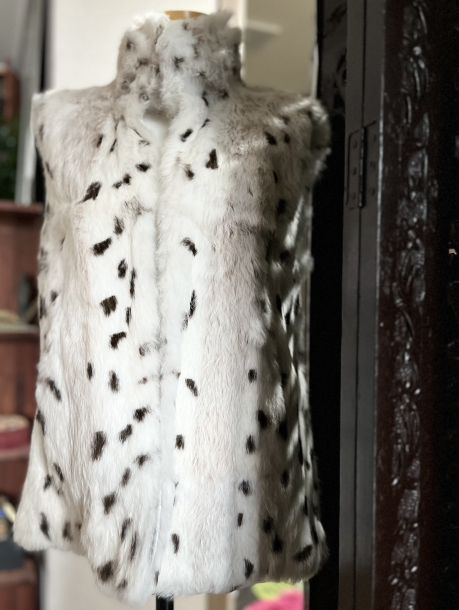 Maxmara weekend rabbit fur vest