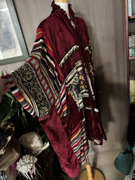 90s ETRO poncho style cardigan